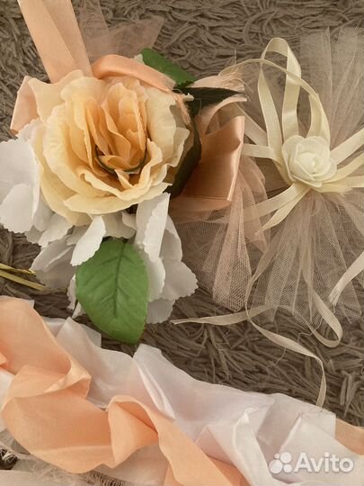 Украшение машины на свадьбу