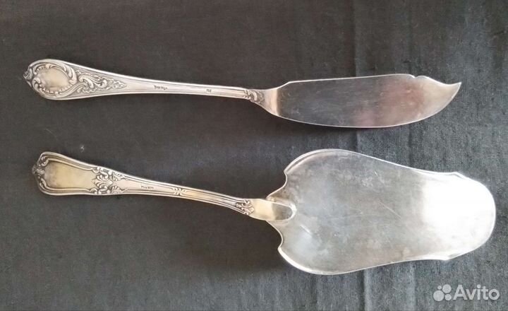 Мельхиоровая лопатка для торта и рыбы Старый Киев