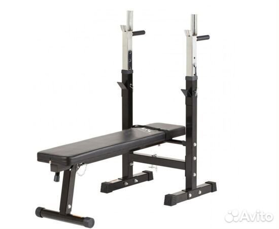Скамья со стойками под штангу DFC складная dbch2B