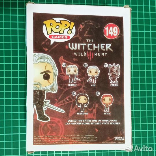 Funko POP The Witcher 3 Wild Hunt - Geralt #149