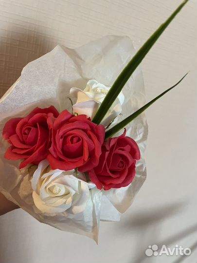 Букет из мыльных цветов