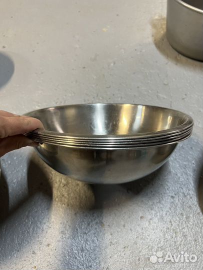 Тарелки из нержавейки гастрономические