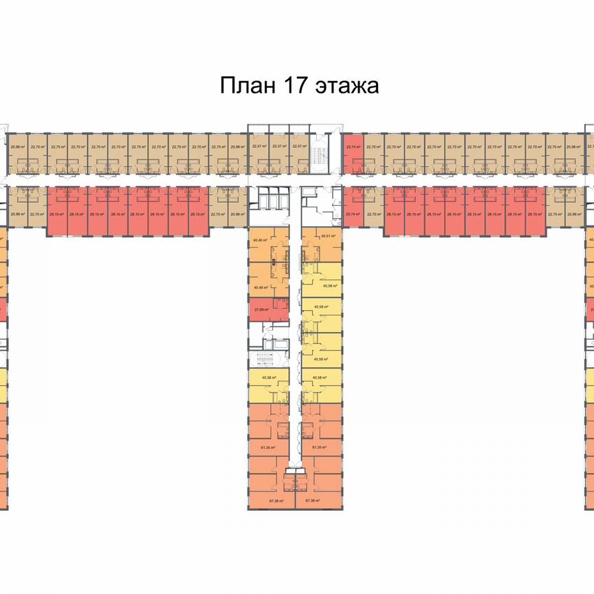 Апартаменты-студия, 22,7 м², 19/24 эт.