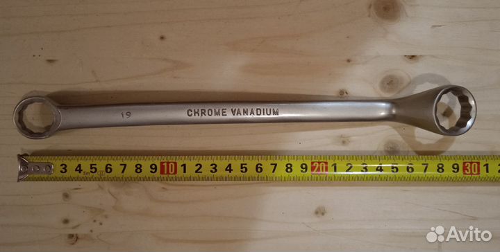 Ключ накидной коленчатый 19-22мм CrV