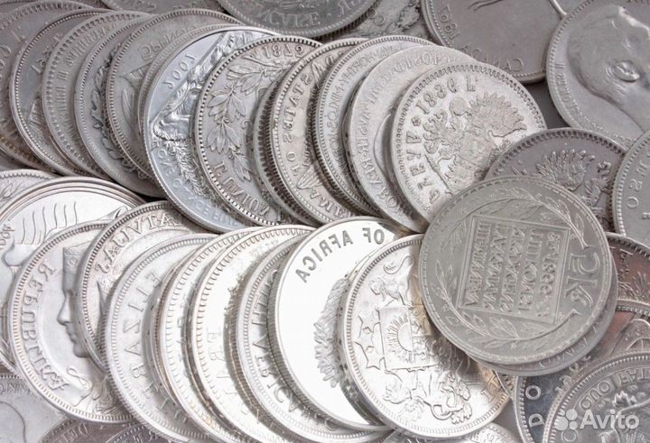 Серебряные иностранные монеты