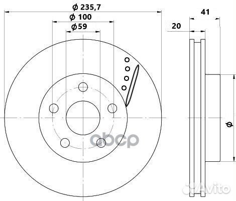 Диск торм. для а/м Chevrolet Aveo T200 (02) /T255