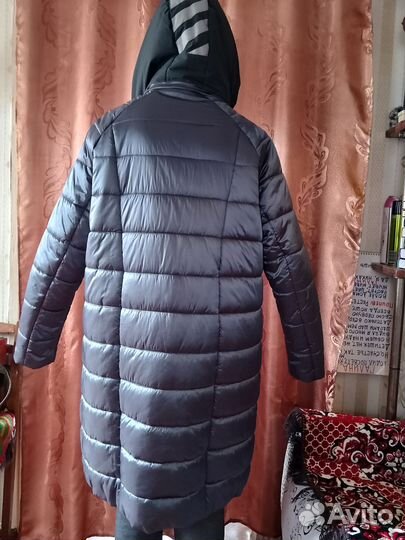 Куртка демисезонная женская удлиненная синтепон