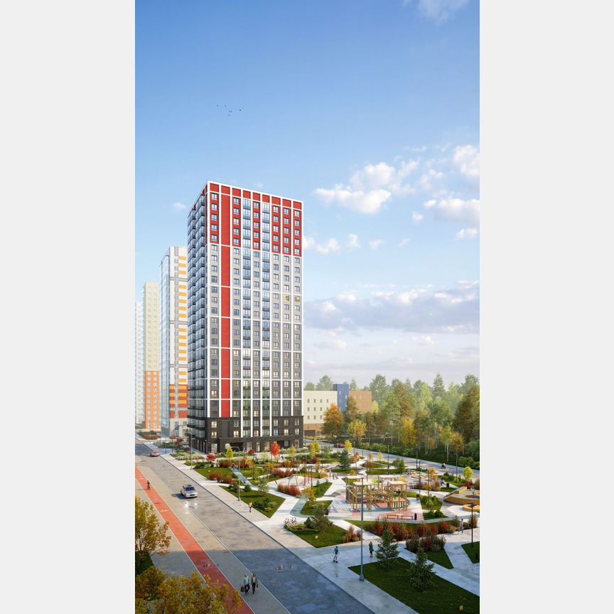 2-к. квартира, 58,7 м², 6/25 эт.