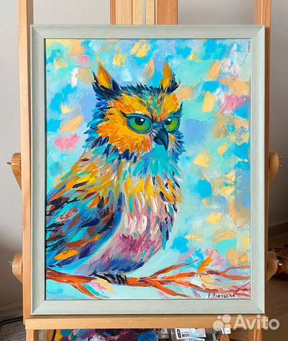Картина с Совой птенец