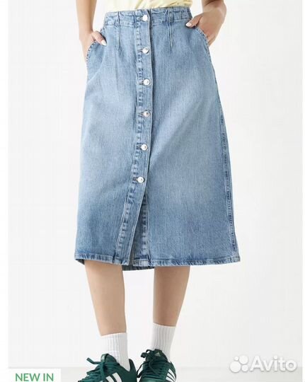 Джинсовая юбка 46