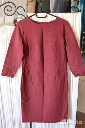 Платье трикотаж однотонное