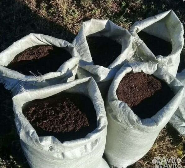 Перегной в мешках