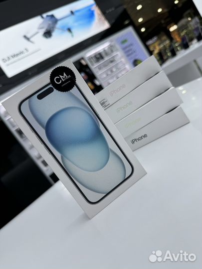 iPhone 15 128 гб голубой (1sim + eSim )