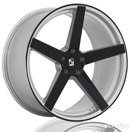 Koko Kuture Sardinia-5 Silver Black 22X10.5J 5X120