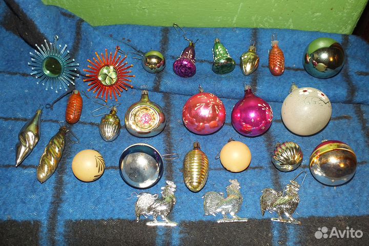 Ёлочные игрушки СССР 70 шт, за все цена