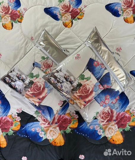 Постельный комплект с одеялом без подушек евро