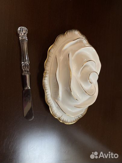 Масленка из английского фарфора