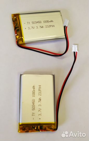 Аккумулятор литий-полимерный LP503450 3,7V 1000mAh