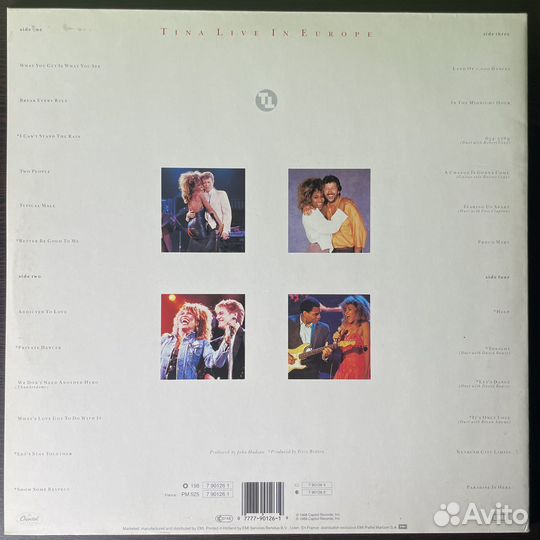 Tina Turner – Tina Live In Europe 2LP (1988г.)