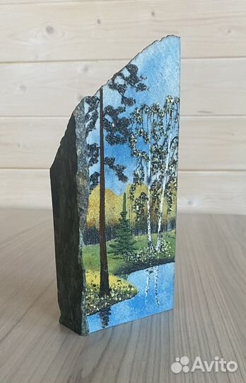 Камень интерьерный малахитовый