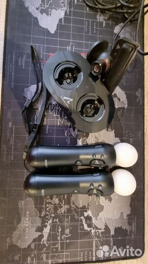 PS move комплект с камерой и подставкой