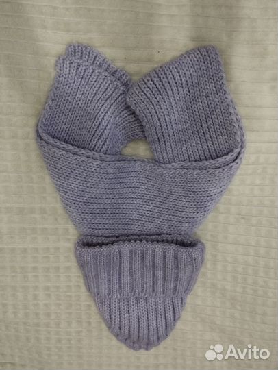 Комплект шапка и шарф новый женский