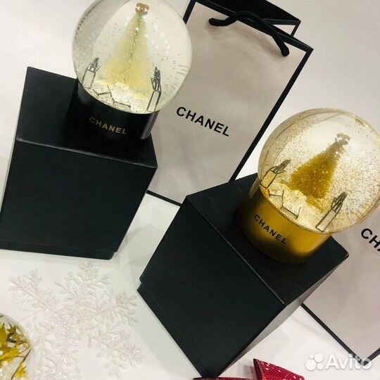 Снежный шар новогодний chanel