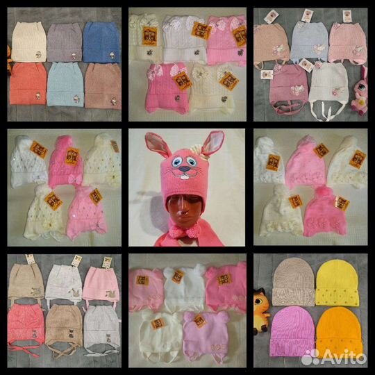 Шапки, шлемы, комплекты шапка+снуд весна