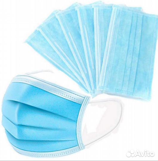 Маска медицинская 50 шт в упаковке