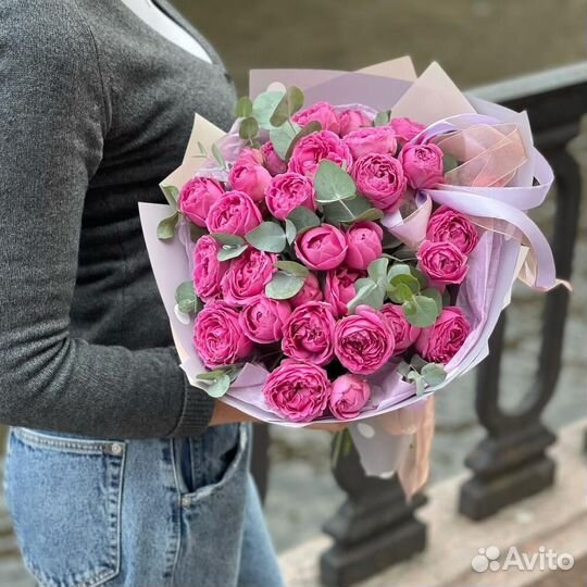 Букет пионовидной розы 