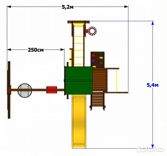 Детская площадка Markvel «Мельница люкс»