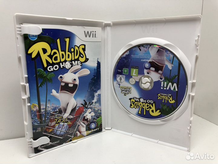 Диск Rabbids go home на Nintendo Wii
