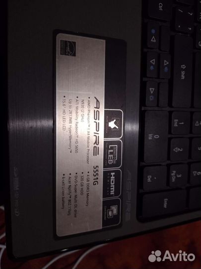 Acer aspire 5551g