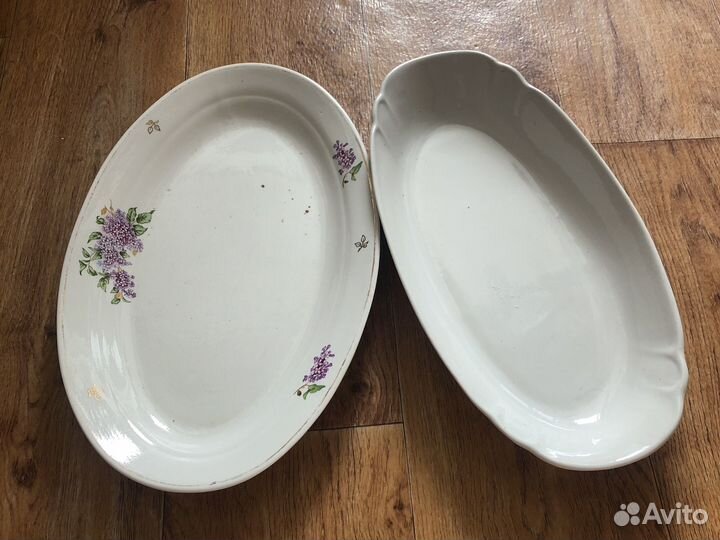 Большие блюда СССР овальные
