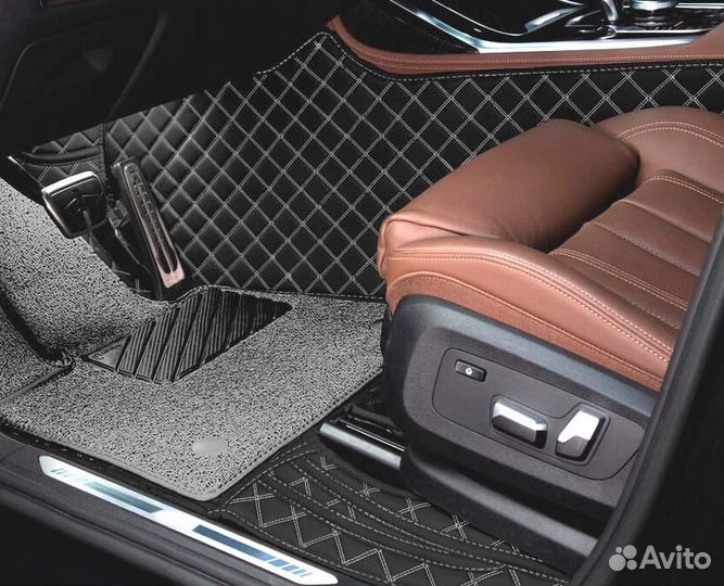 3D Коврики Cadillac Escalade Салон Багажник Экокож