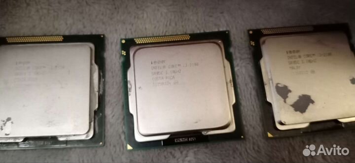 Процессор i3 2100 сокет 1155, 3 штуки