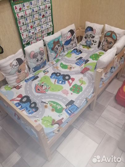 Бортики подушки в детскую кроватку