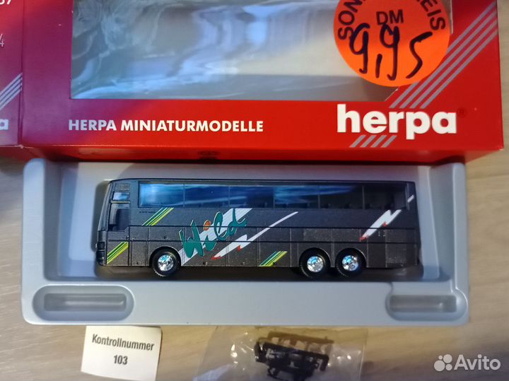 Модель автобуса setra herpa, 1:87