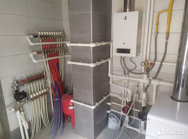 Монтаж отопления. Услуги сантехника. Теплый пол