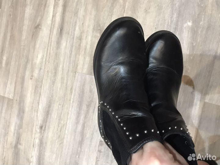 Кожаные ботинки для девочки Zara