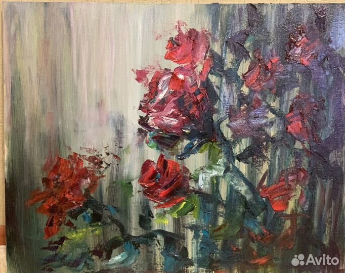 Картина «Розы в саду»
