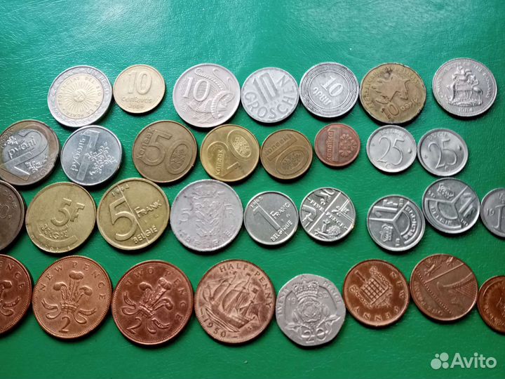 Часть1 монеты иностранные от А до Е