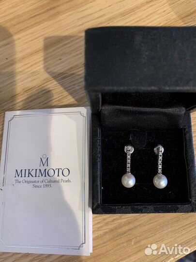 Серьги Mikimoto оригинал