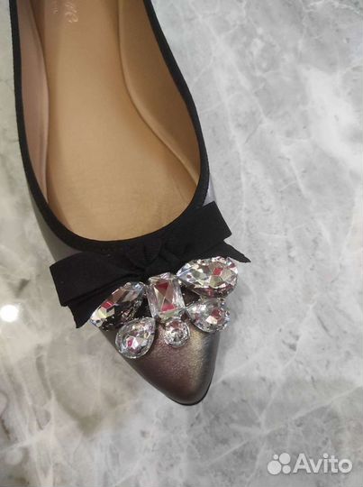 Балетки кожаные 39 размер