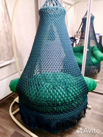 Подвесной шатер в технике макраме