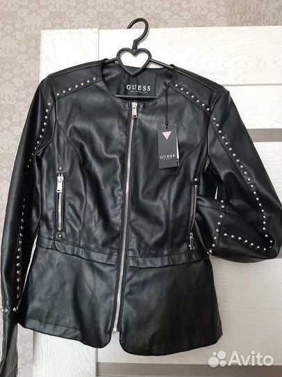Кожаная куртка guess оригинал