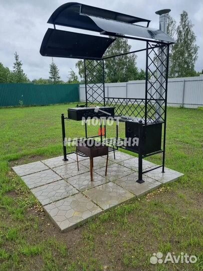 Мангал в стиле лофт