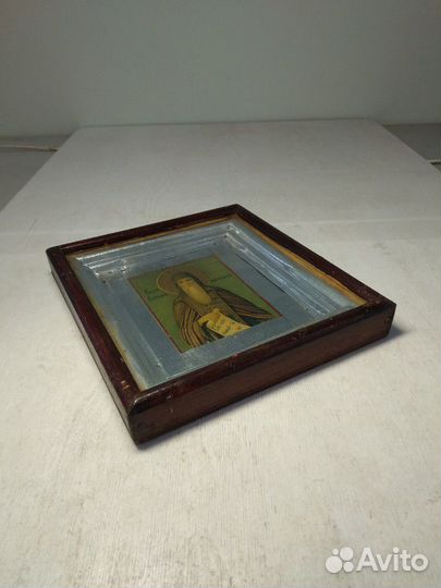 Икона старинная святой Антоний