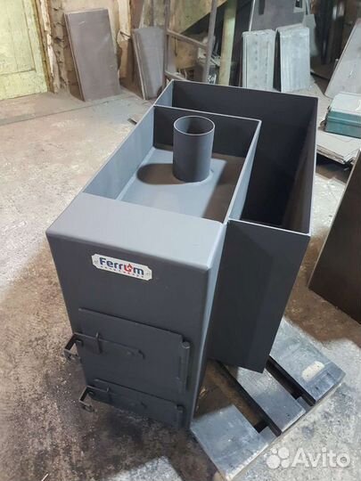 Печь для бани Обь с угловым баком для воды