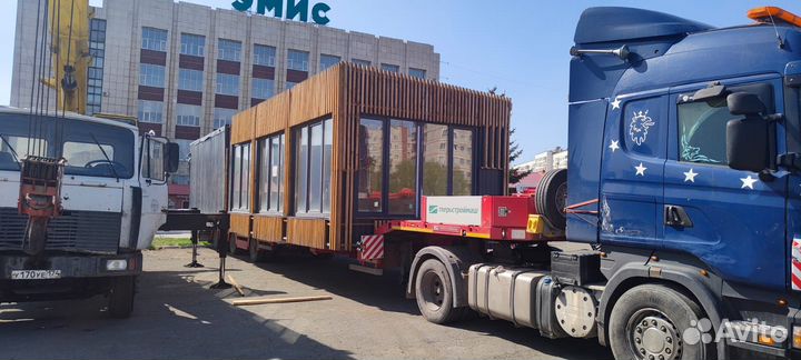 Перевозка негабарита (трал) площадки, фуры, газель